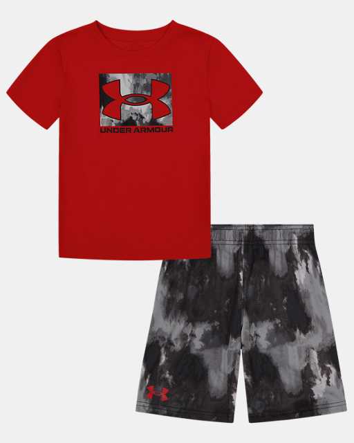 Little Boys' UA Eroded Wash Shorts Set